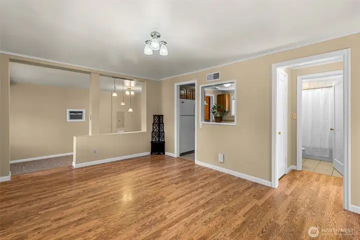 Dining Into Kitchen, Living and Bedroom Hall