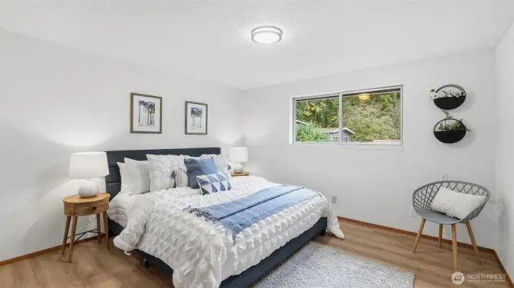 A welcoming and airy primary retreat designed for everyday relaxation.