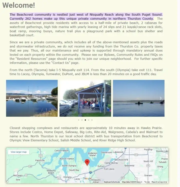 Beachcrest community