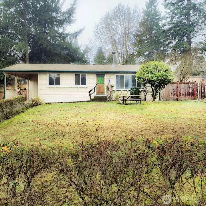 Expansive front yard allows for additional square footage