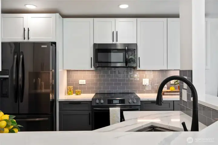 Black Stainless-Steel Appliances