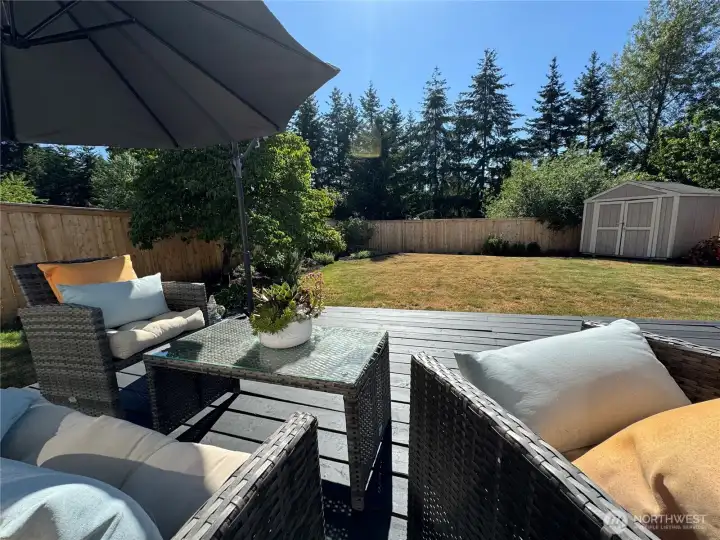 Seasonal view from the deck