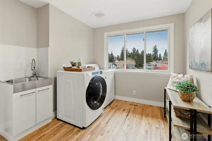 Laundry room upstairs.