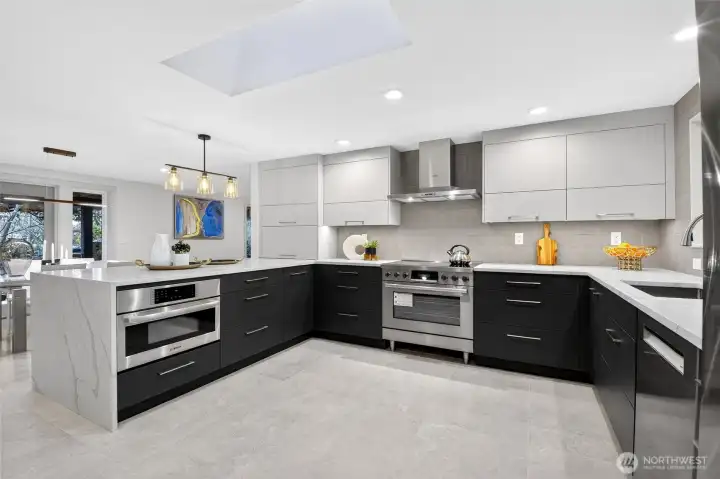 Appliance Garage, Serving Buffet & Skylight