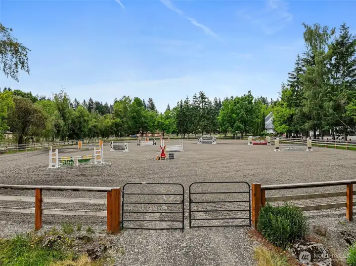 Outdoor arena access included in dues