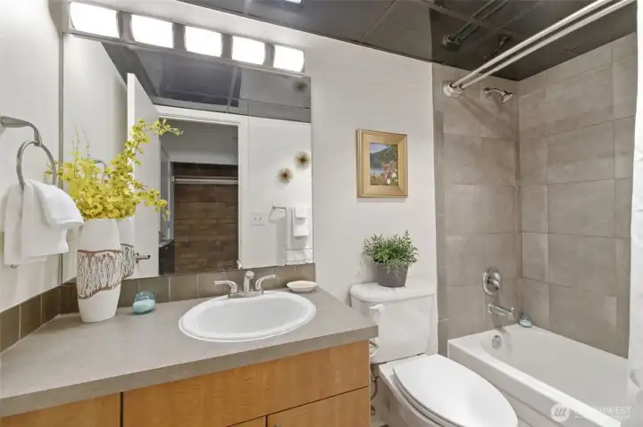 Bathroom was updated when this building became condos, in 2007
