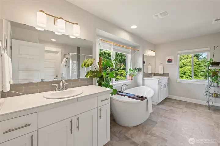 View as you immediately enter the primary bath.