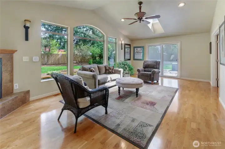 Light filled open addition to the home gives you a second living space to retreat