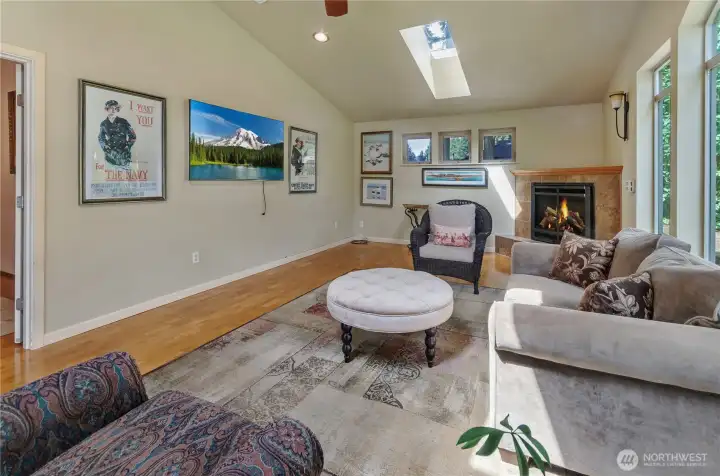Skylights allow in all the natural light