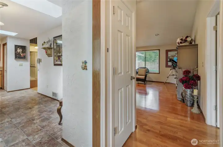 Entryway to the home offers multiple directions to choose from