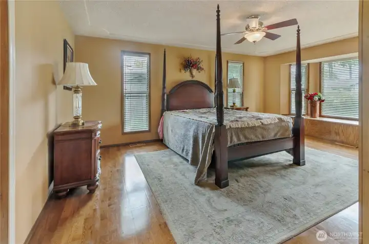 Primary suite is complete with its own dose of natural light