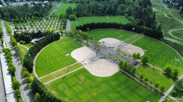 Celebration Park is a quick drive or walk away!