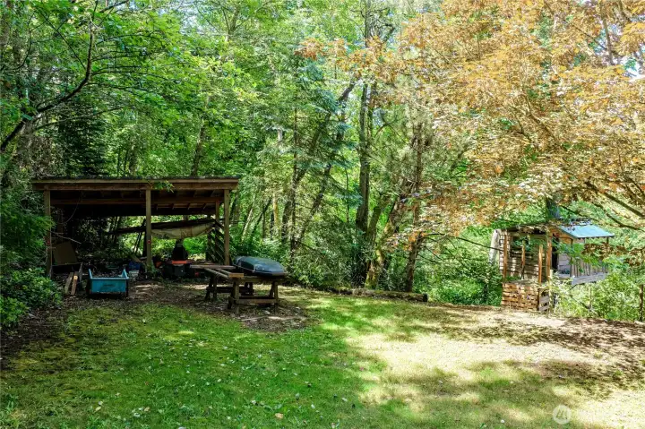 Covered Wood/Storage Shed