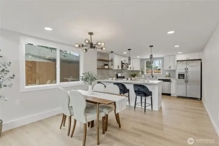 Dining Area and Kitchen