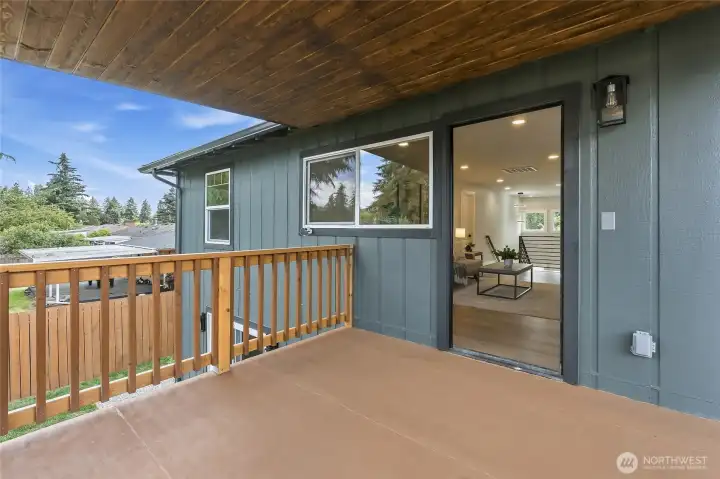 Covered Back Deck