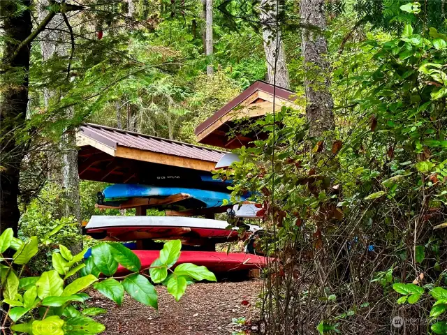Common area kayak storage