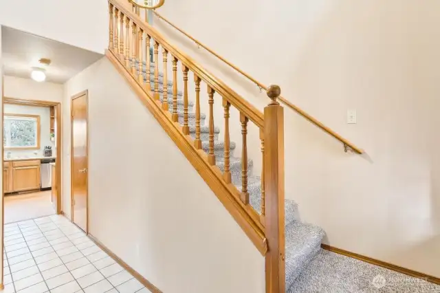 Stairway to upper level.