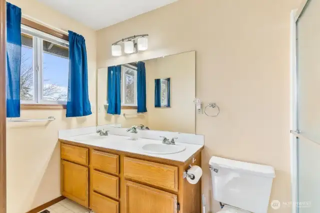 Primary bathroom.