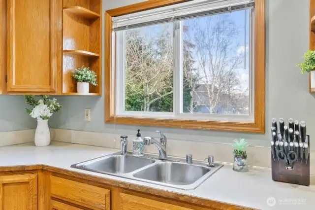 Kitchen window view!