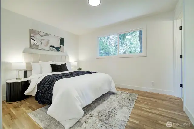 Primary bedroom on the main floor.