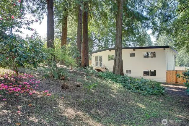 There's room to store an RV or two in both the side and back yards.