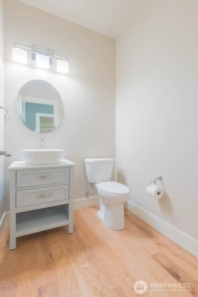 Main floor powder room