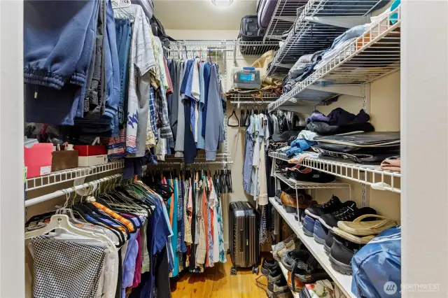 Primary walk in closet