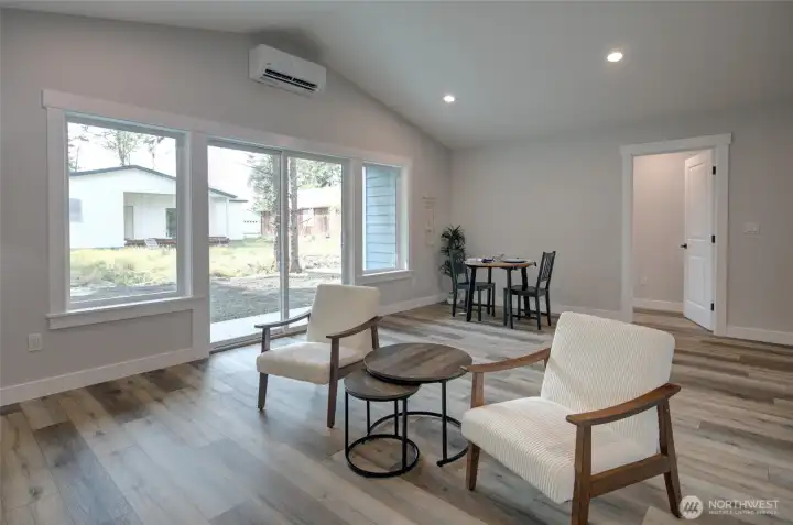 Energy efficient mini split heat pump for economical year round comfort