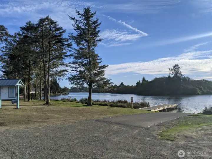 Chinook park has a boat launch, playground and dog park and it's just down the street!