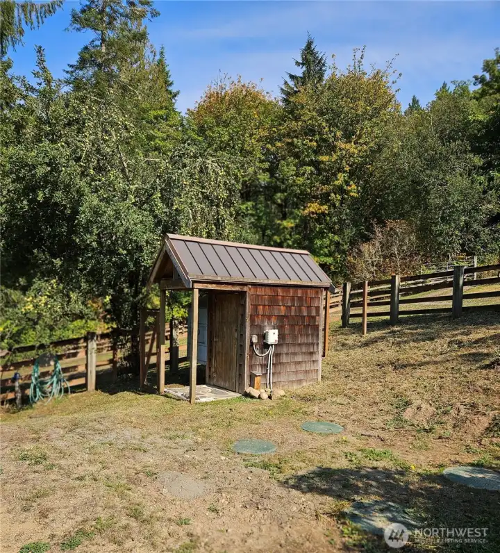 bathroom with outdoor shower