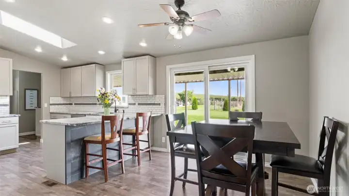 Dining area off kitchen