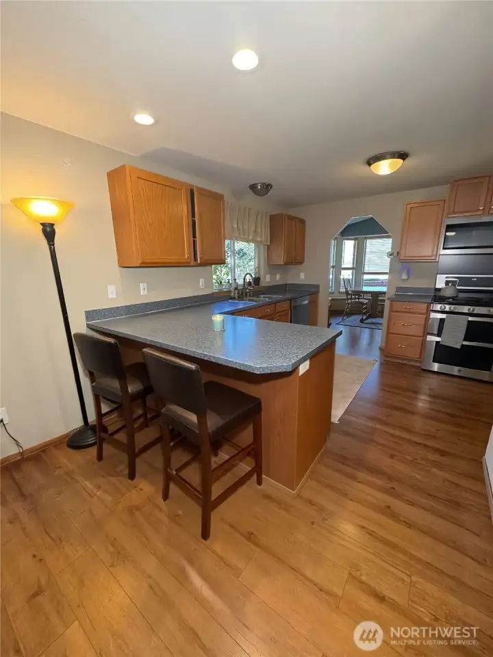 kitchen view from Living Room
