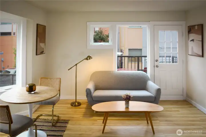 Door to the Juliette balcony.