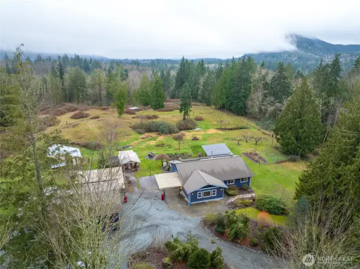 5 acres with building on the north end