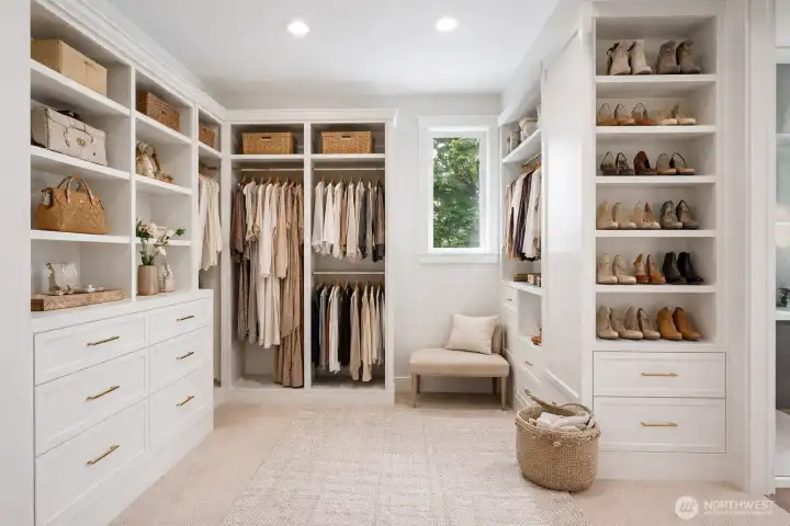Rendering of closet. Builder offering $7k for buyer's custom closet