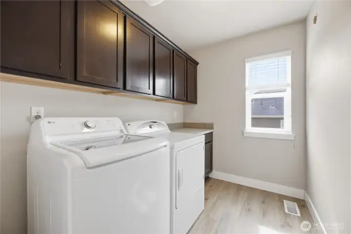 Upstairs laundry room