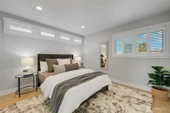 Spacious bedroom on the main floor