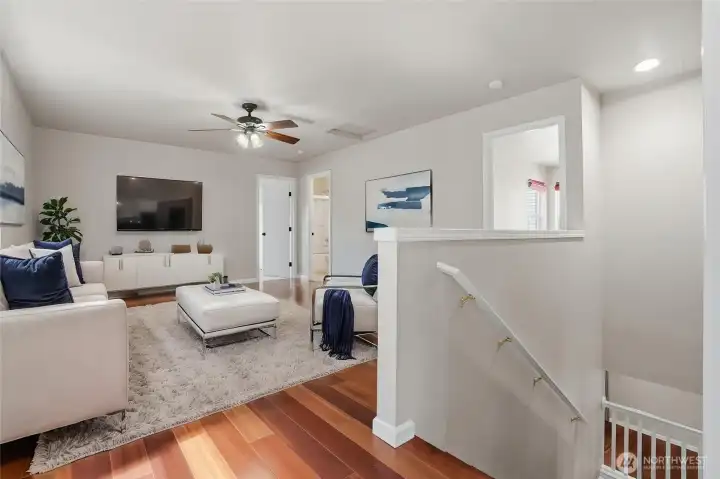 Virtually staged loft