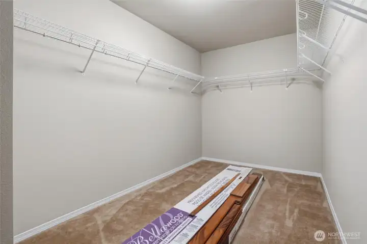Primary walk in closet