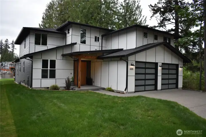 Beautiful double garage doors