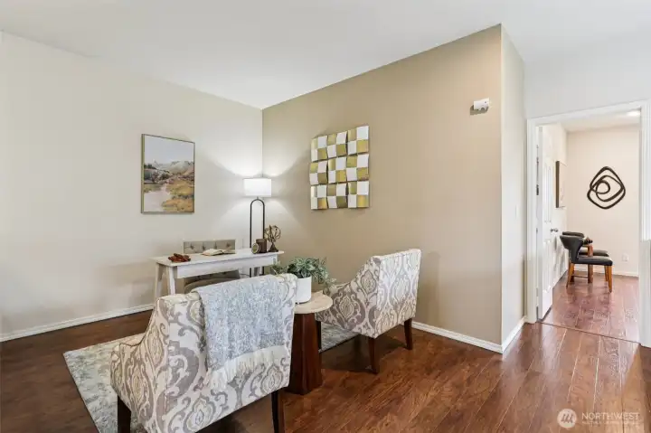 Versatile loft space perfect for a home office, reading nook, or flex living area—ideal for today’s work-from-home lifestyle.