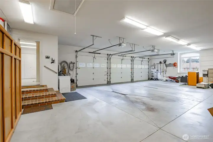 3-Car garage with drains, and EMV charging.
