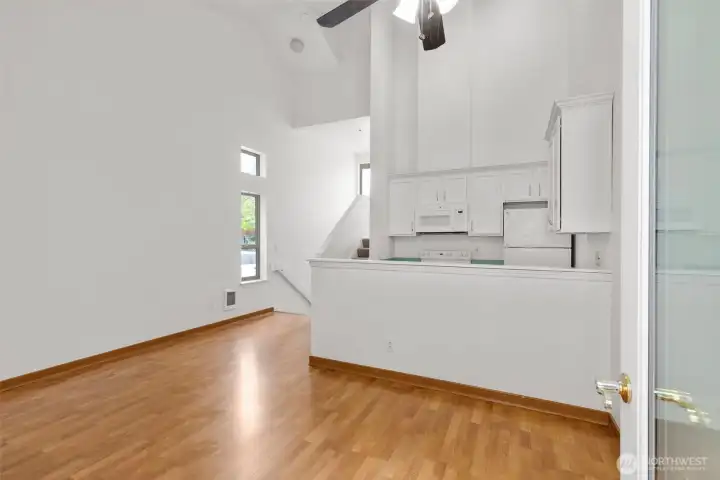Outdoor   patio from kitchen