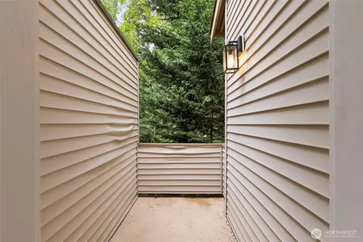 Outdoor   patio from kitchen