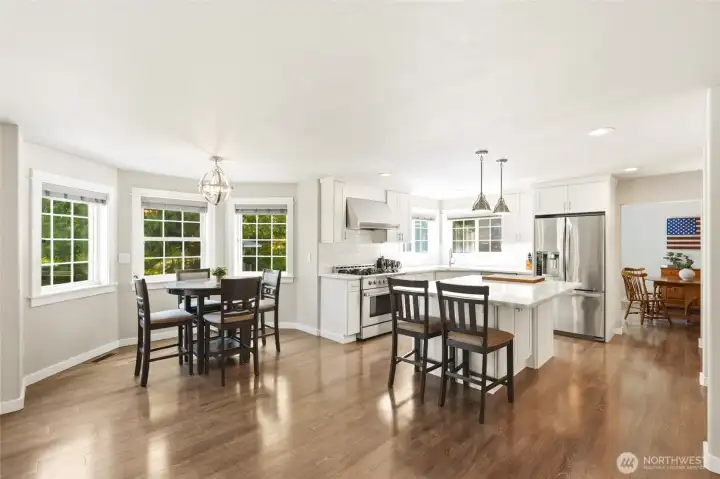 breakfast nook with direct access to outdoor living space, creating ideal indoor-outdoor entertaining flow.
