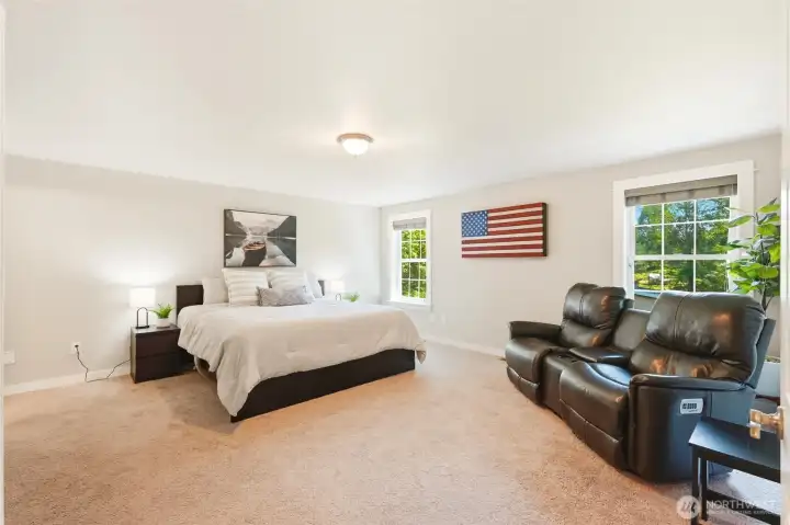 2nd Primary upstairs with spacious layout, natural light, and comfortable design.