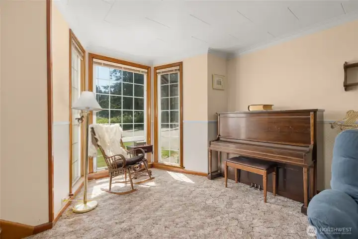 Bay window in Living Room.