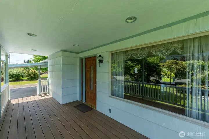 covered trex deck