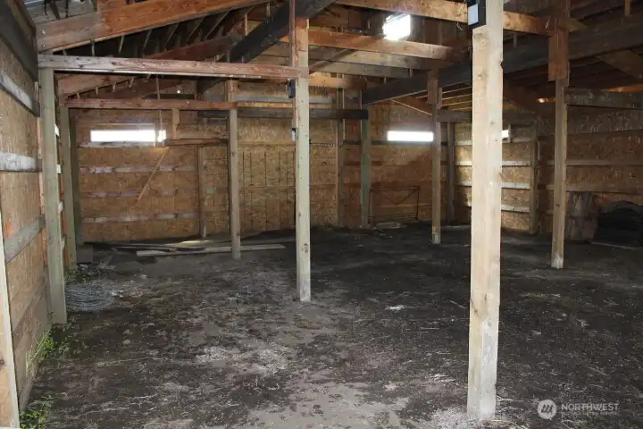 Interior of accessory building