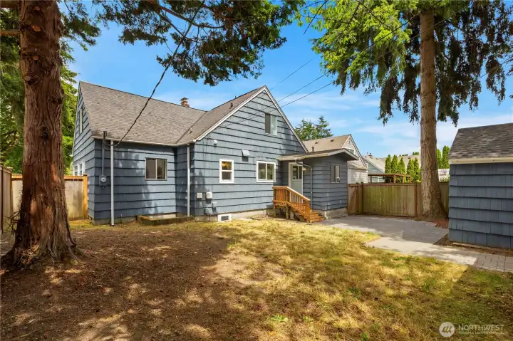 Landing and steps that lead to the backyard were recently rebuilt prior to coming on market.